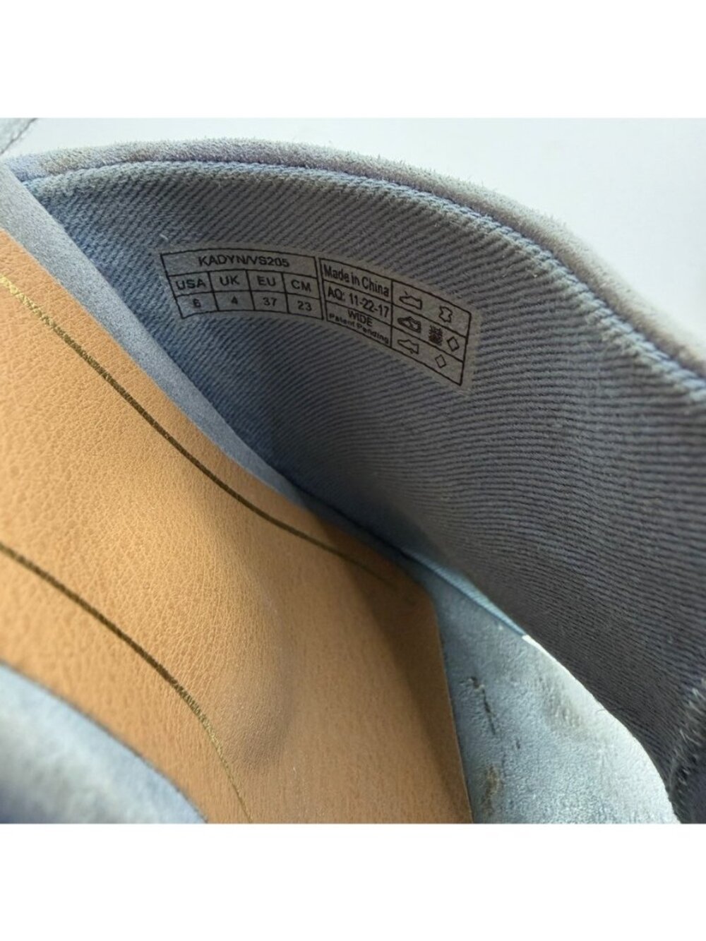 Vionic Tulum Kadyn Espadrille Wedge Slide Sandal Women Size 6 Blue Suede - Picture 6 of 8